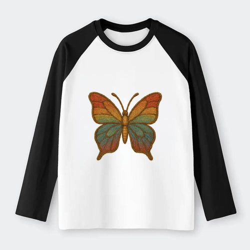 Butterfly Transformation  - Raglan Long - Raglan Long Sleeve T-Shirt