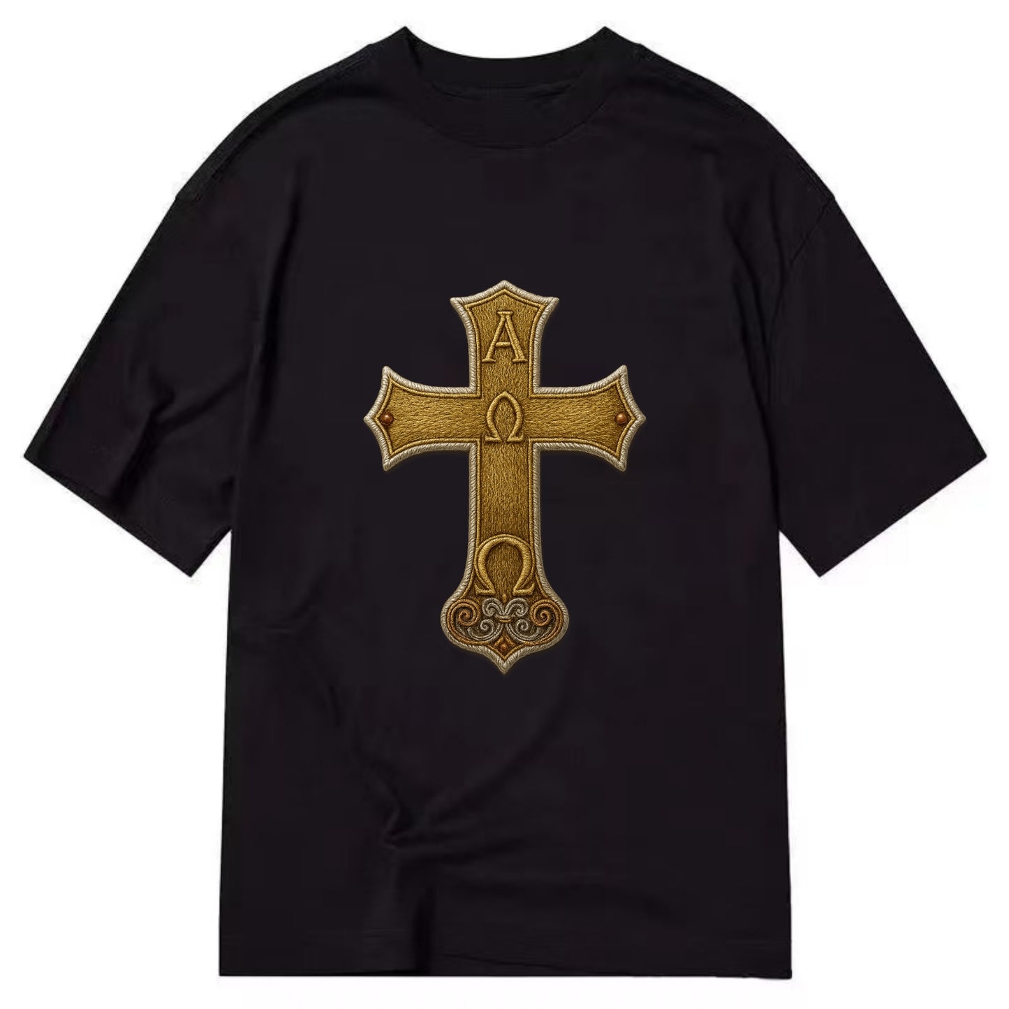 Alpha Omega Cross  - Classic T-shirt - Black