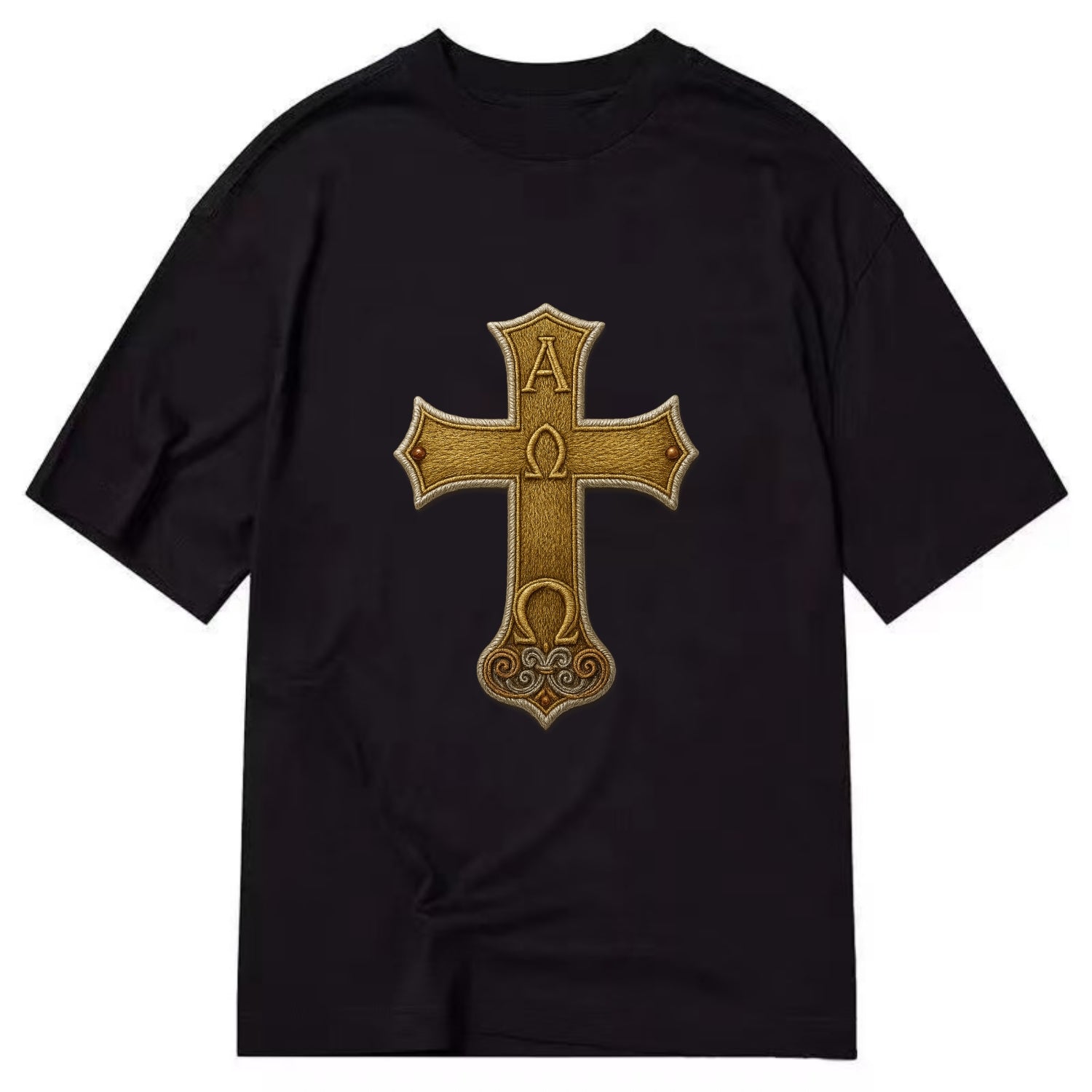 Alpha Omega Cross  - Classic T-shirt - Black