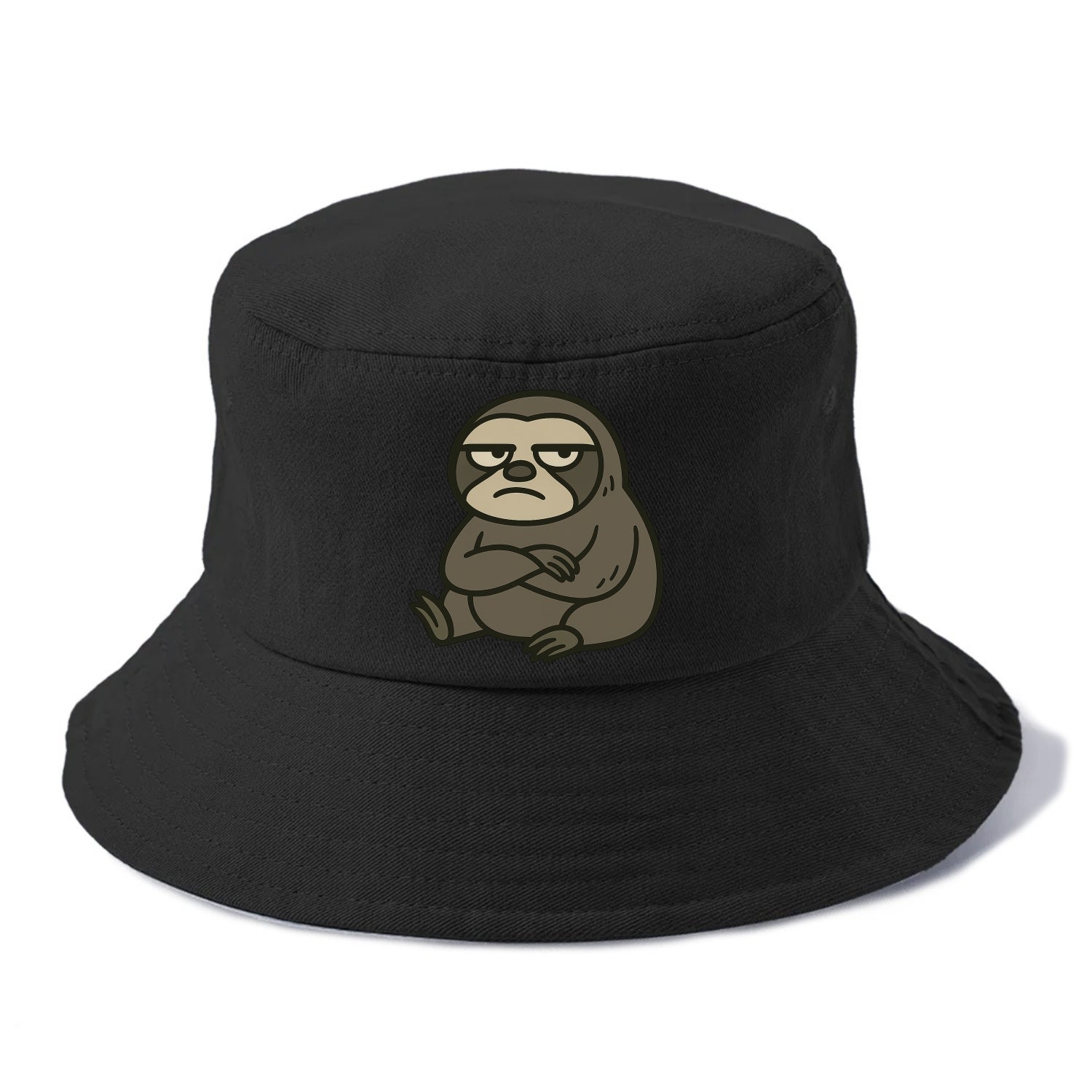 The Sloth Judging Silently - Bucket Hat - Black