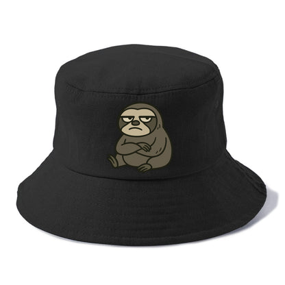 The Sloth Judging Silently - Bucket Hat - Black