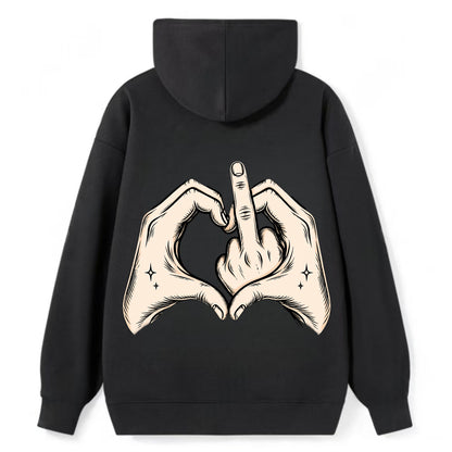 Love You Symbol - Classic Pullover Hoodie - Black