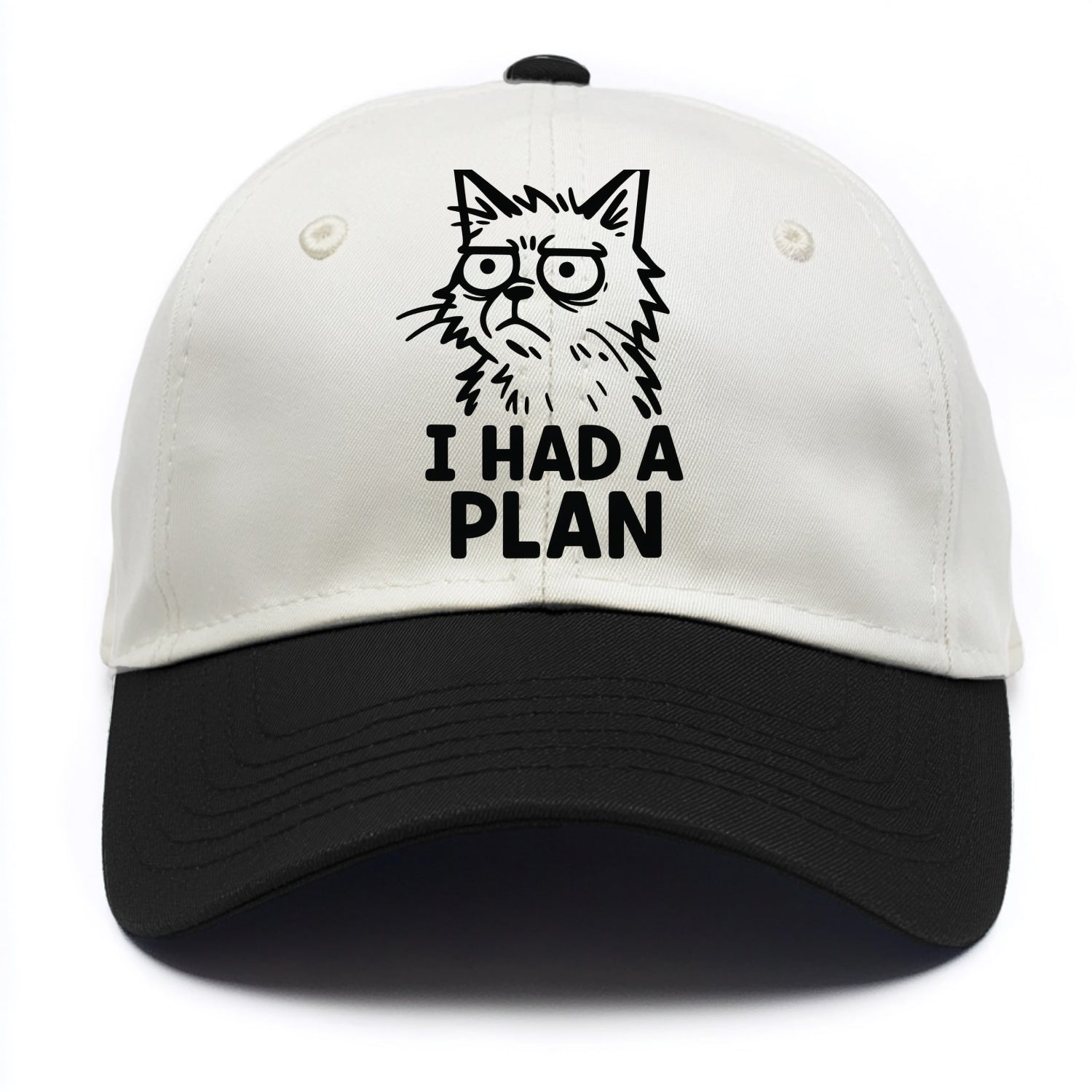 Existential Crisis Cat - Two Tone Cap - Black