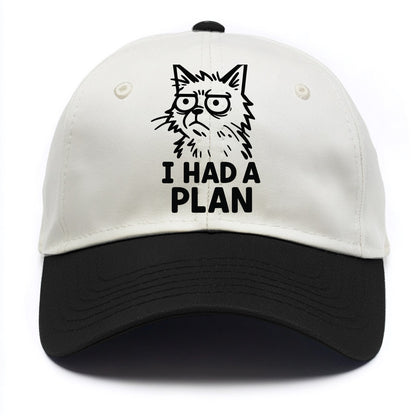 Existential Crisis Cat - Two Tone Cap - Black