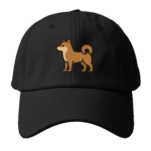 Shiba Inu - Red sesame flat side profile - Baseball Cap