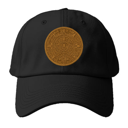 Aztec Calendar  - Baseball Cap For Big Heads - Black