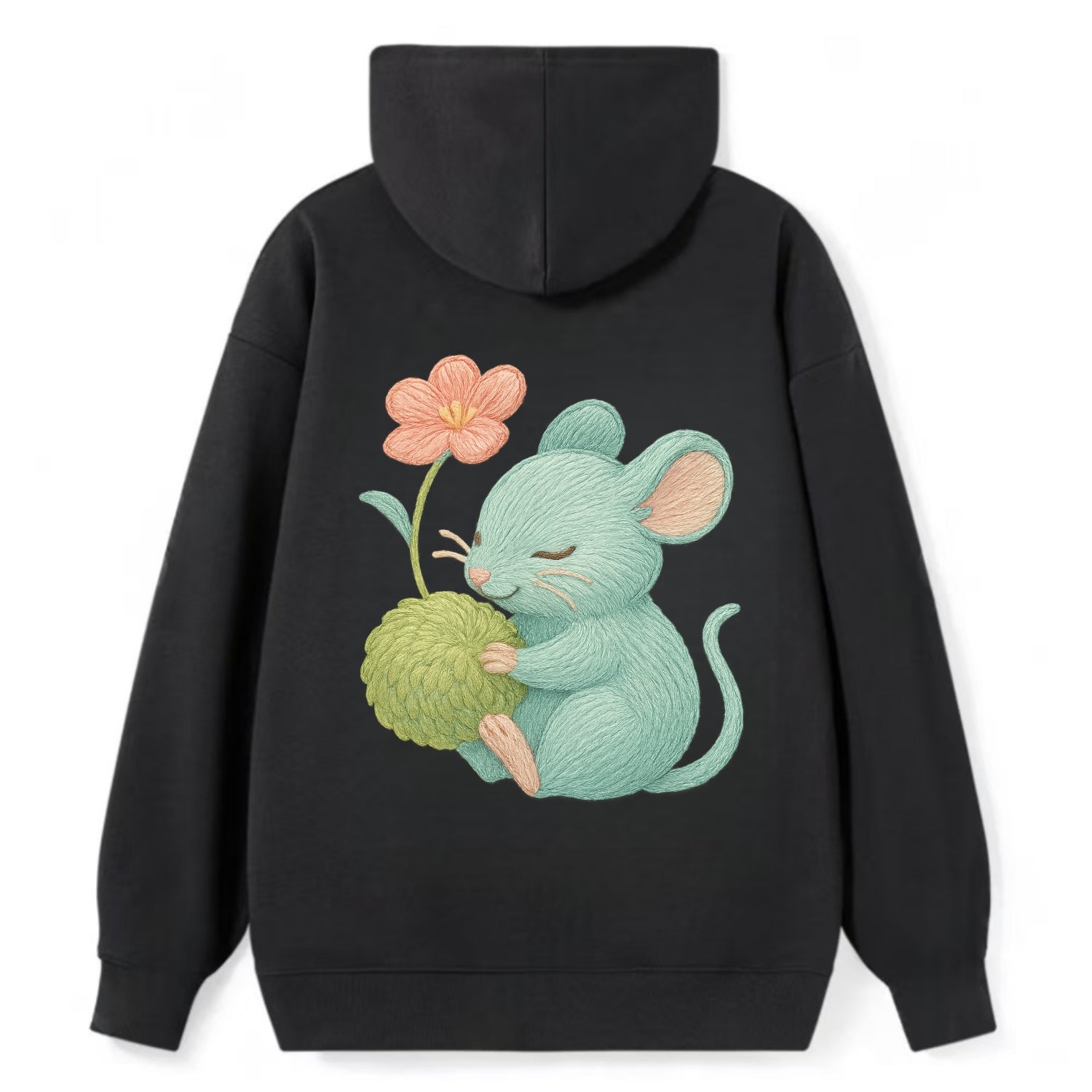 Mint Mouse - Classic Pullover Hoodie - Black