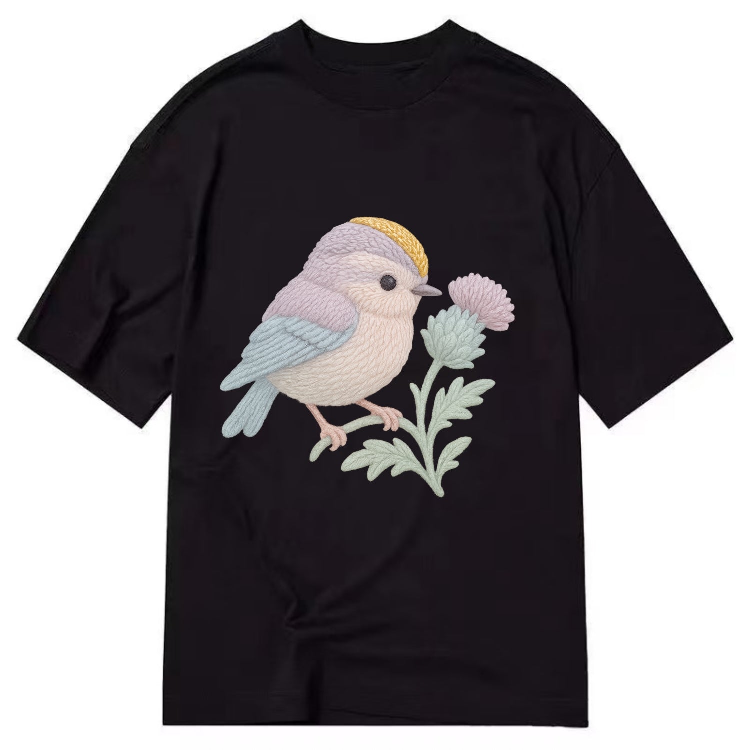 Firecrest Thistle Crown  - Classic T-shirt - Black