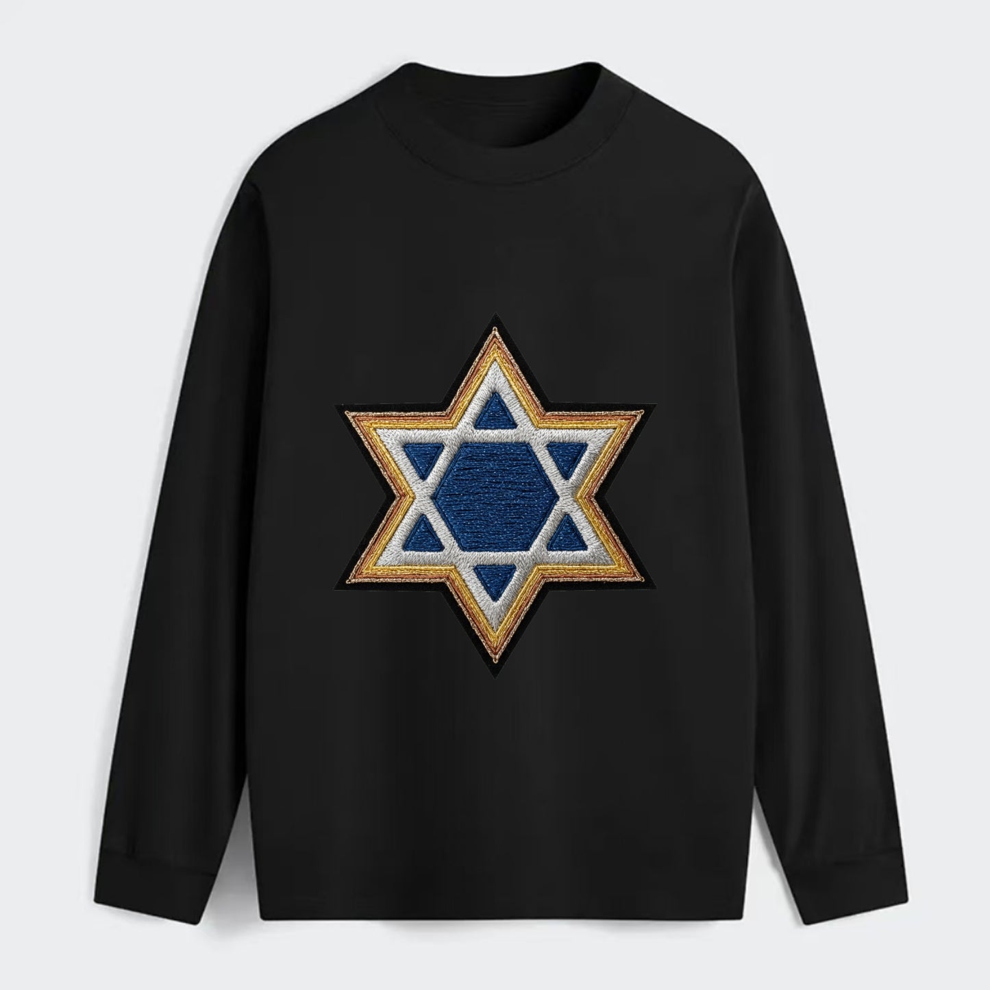Star of David - Classic Long Sleeve Shirt - Black