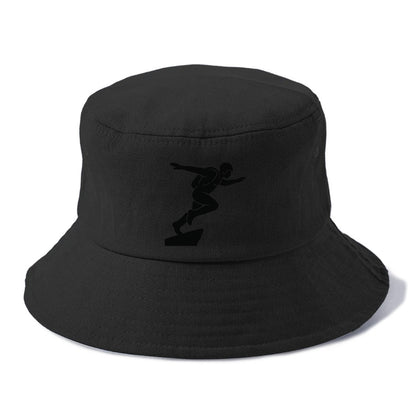 Base jumper launching off - Bucket Hat - Black