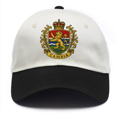 Gambia Heritage Badge  - Two Tone Cap - Black
