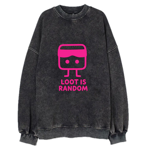 LOOT IS RANDOM | Dice wearing blindfold - Vintage Sweatshirt
