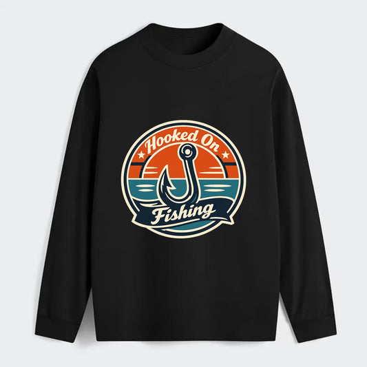 Angler's Emblem of Passion - Classic Long Sleeve Shirt - Black