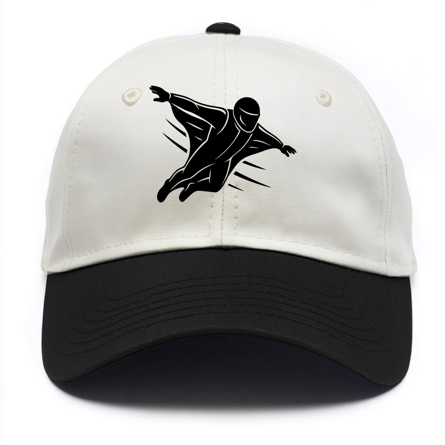 Wingsuit flyer gliding - Two Tone Cap - Black