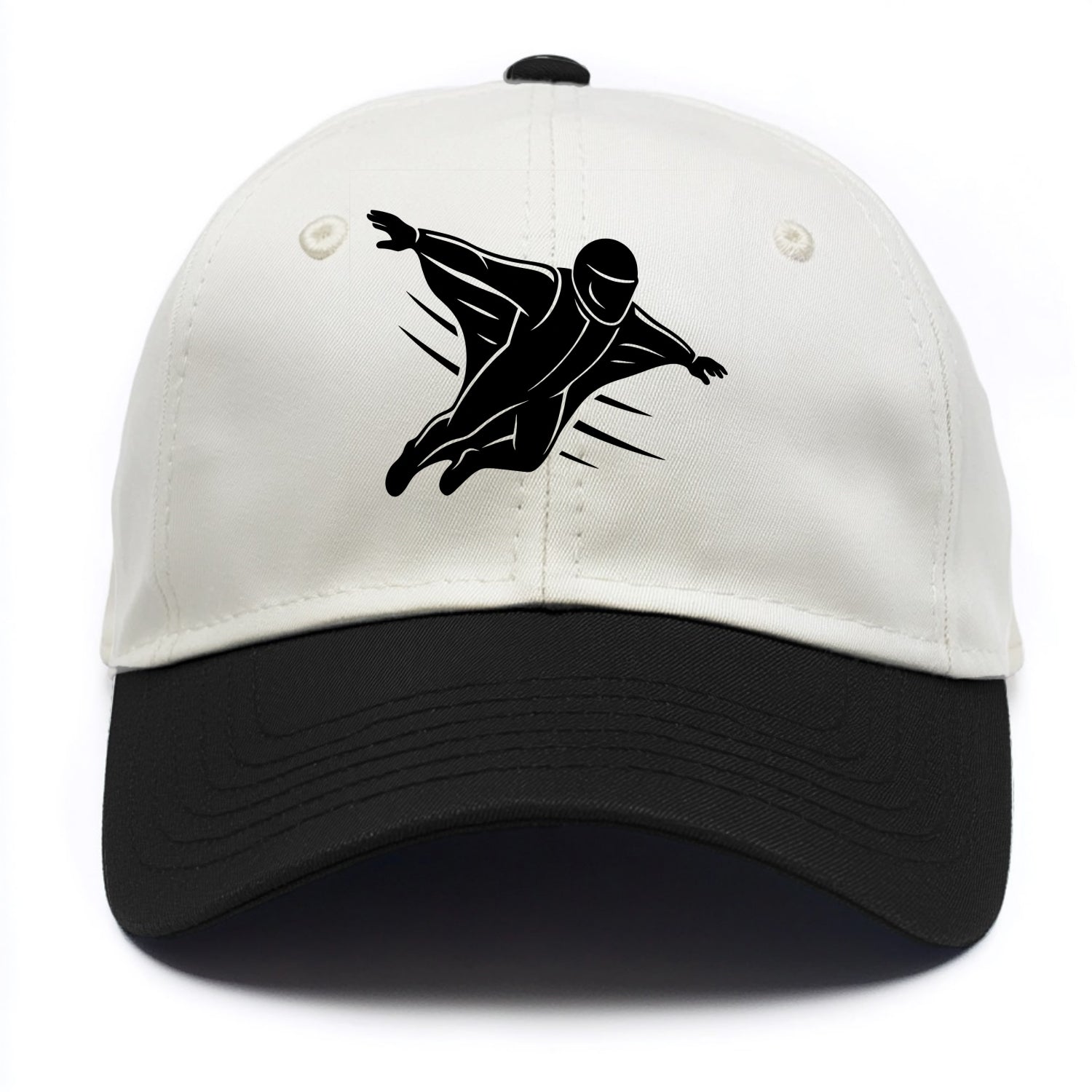 Wingsuit flyer gliding - Two Tone Cap - Black
