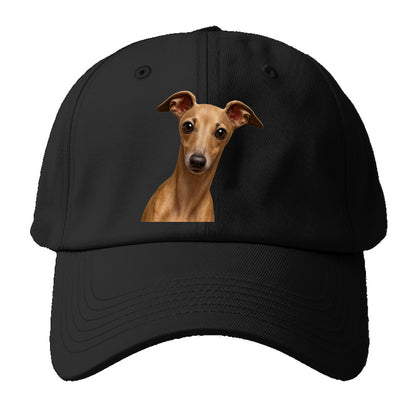 Italian Greyhound  - Baseball Cap - Black