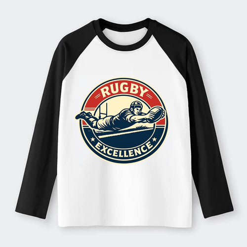 Epic Try Dive Emblem - Raglan Long Sleeve T-Shirt
