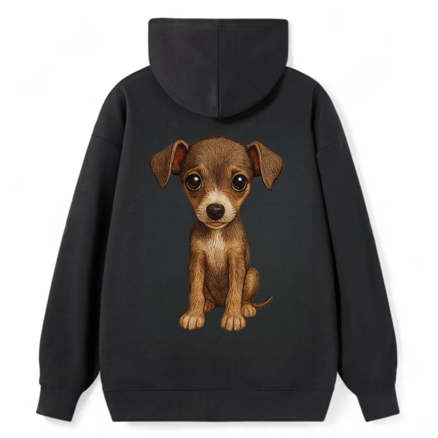 Baby Italian Greyhound Puppy - sleek tiny body, long legs, gentle eyes, - Classic Pullover Hoodie - Black