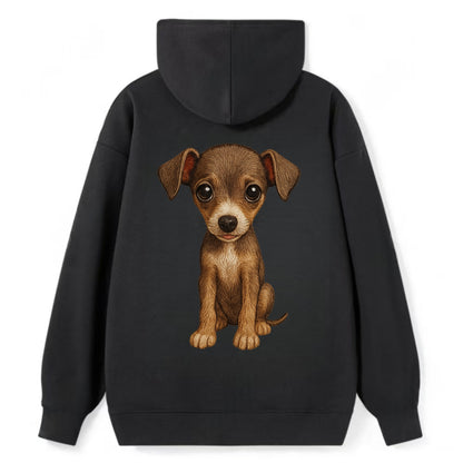 Baby Italian Greyhound Puppy - sleek tiny body, long legs, gentle eyes, - Classic Pullover Hoodie - Black