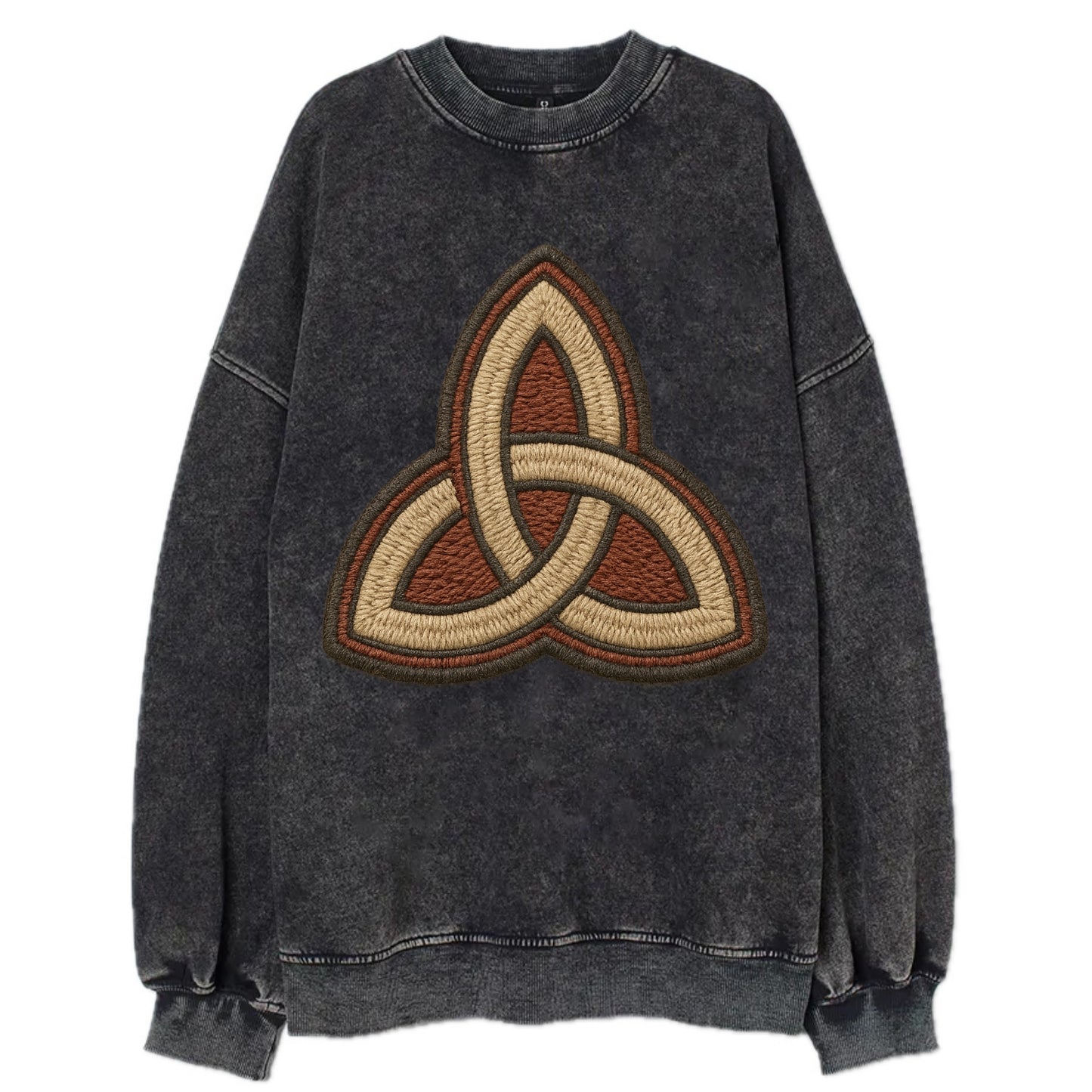 Trinity Knot  - Vintage Sweatshirt - Black