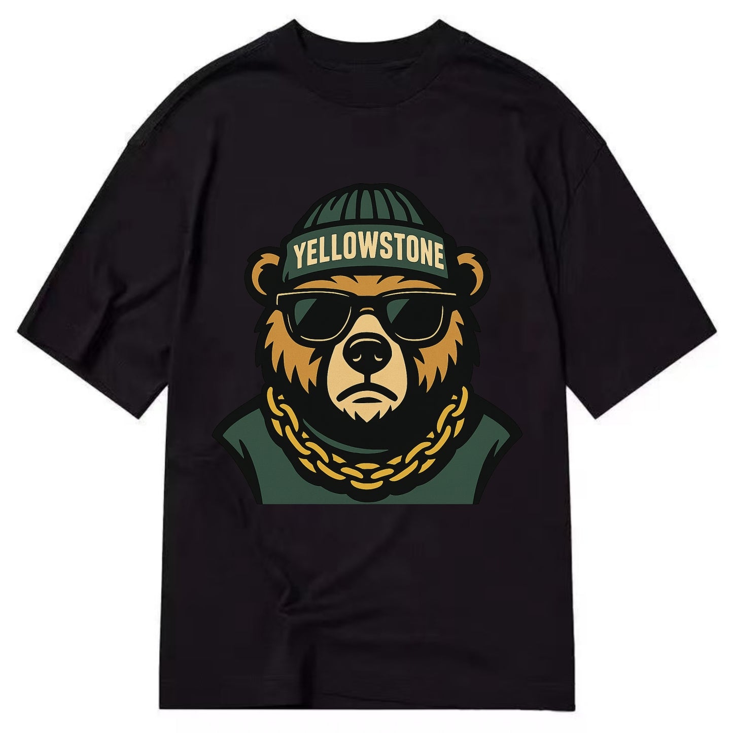 Yellowstone Bear - Classic T-shirt - Black