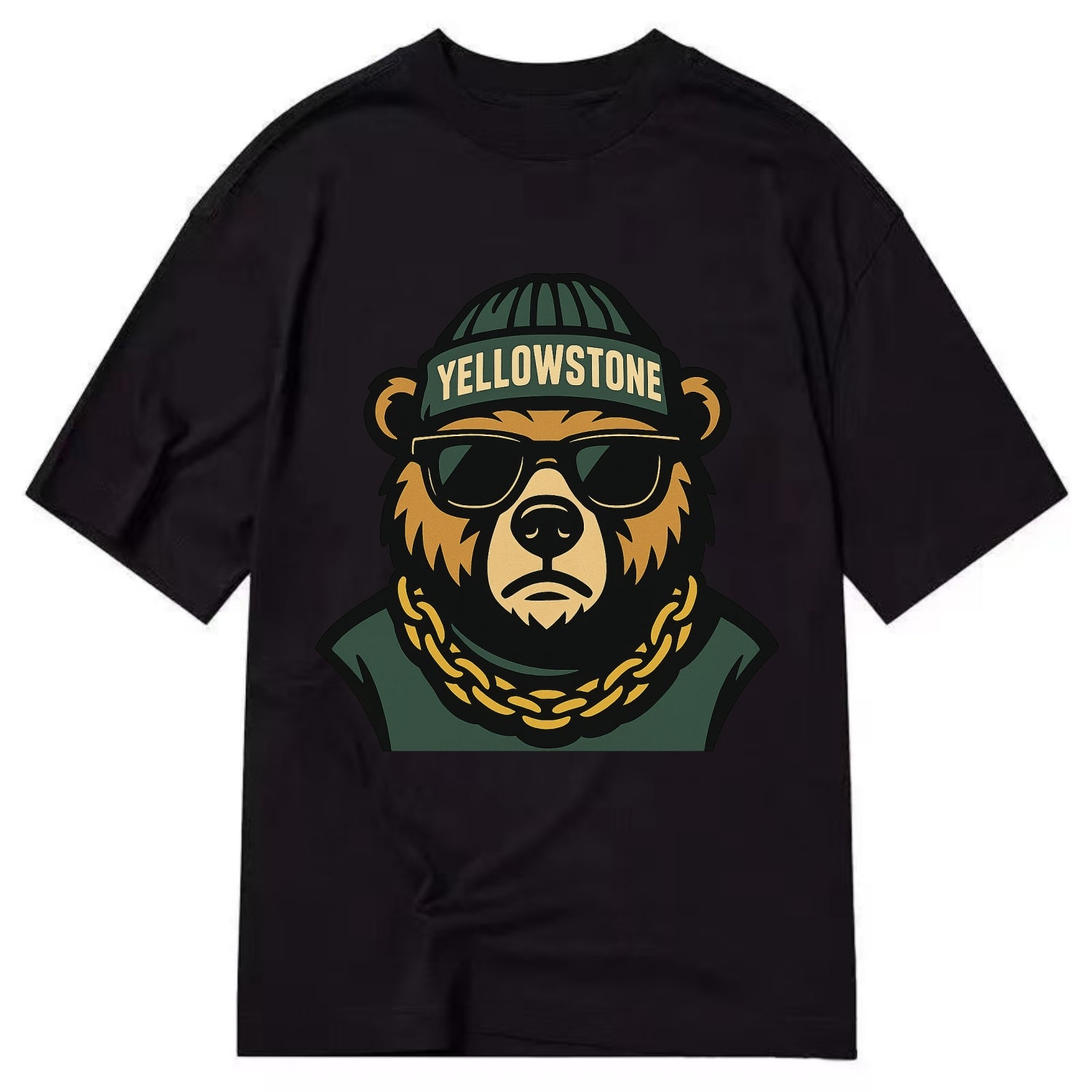 Yellowstone Bear - Classic T-shirt - Black