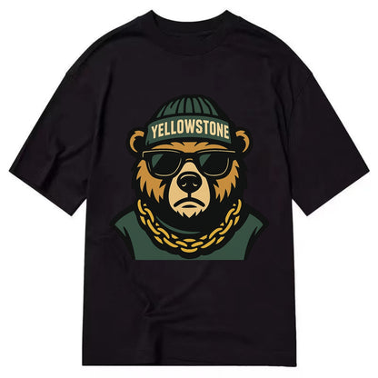 Yellowstone Bear - Classic T-shirt - Black
