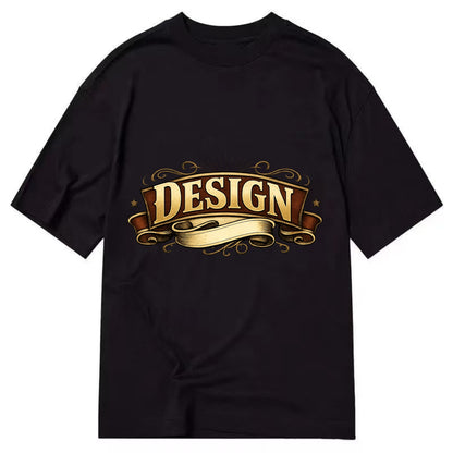 Bold typography design - "DESIGN" - intentional creation, aesthetic planning - Classic T-shirt - Black