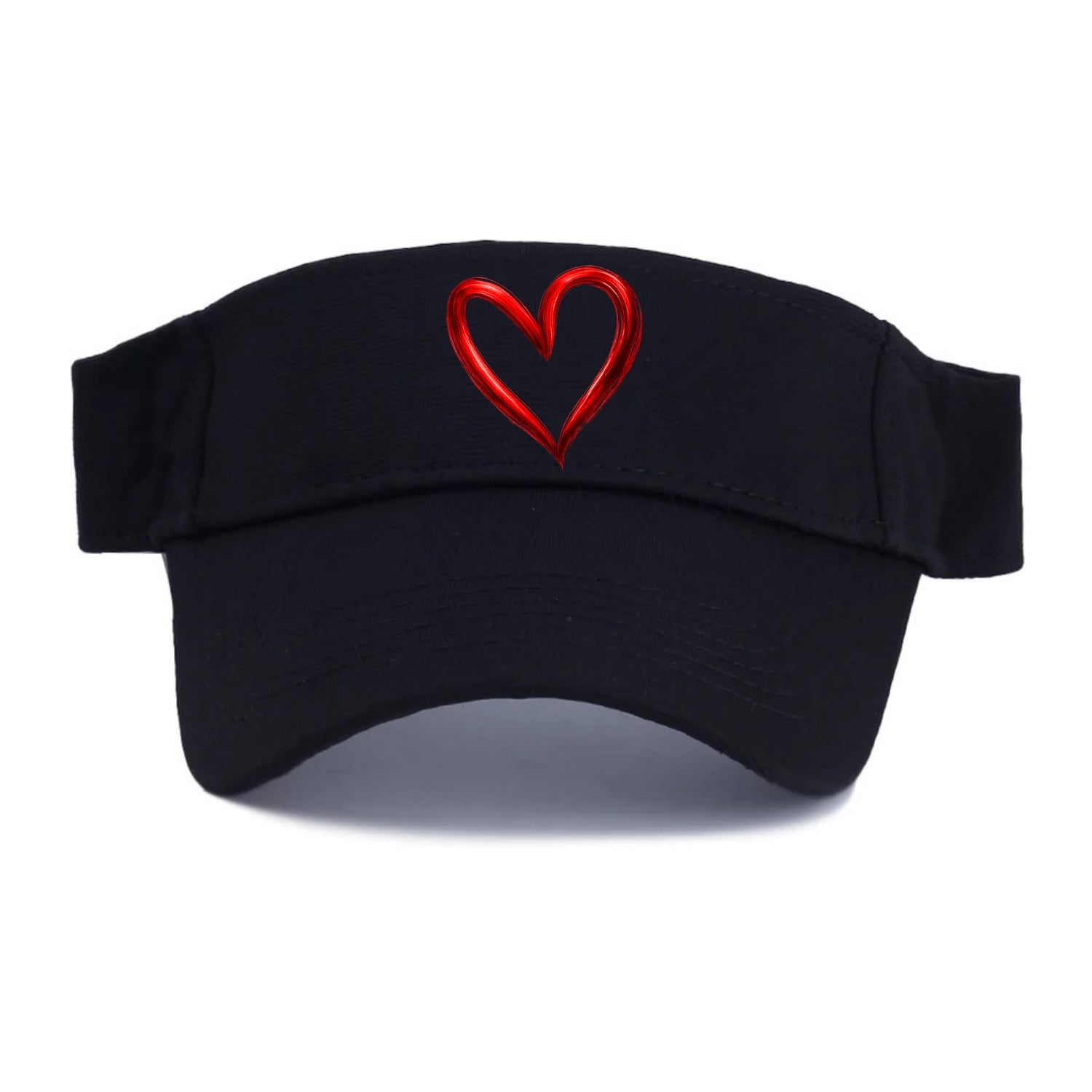 Love Heart - Visor - Black