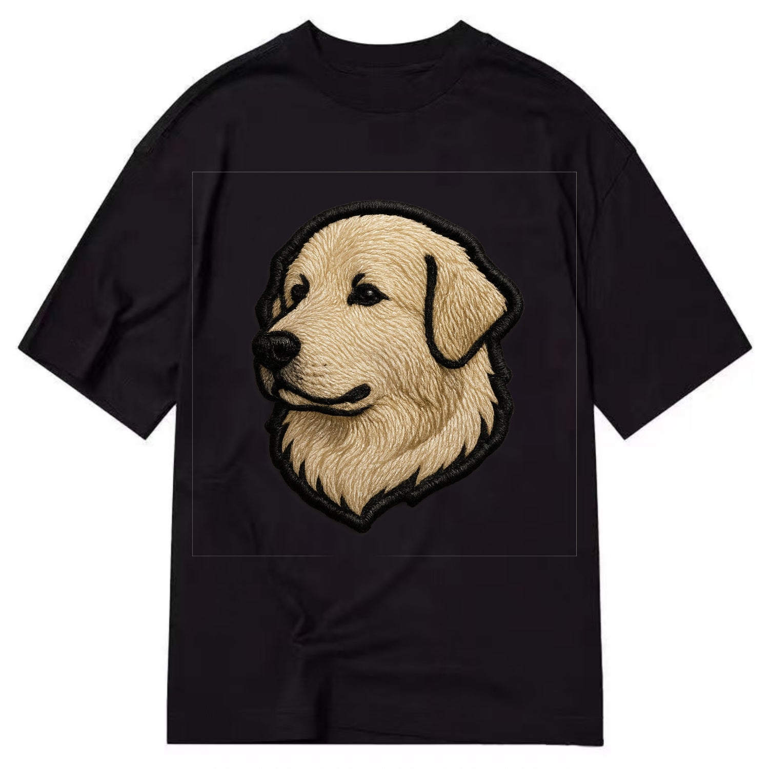 Great Pyrenees - Trendy fluffy giant des - Classic T-shirt - Black