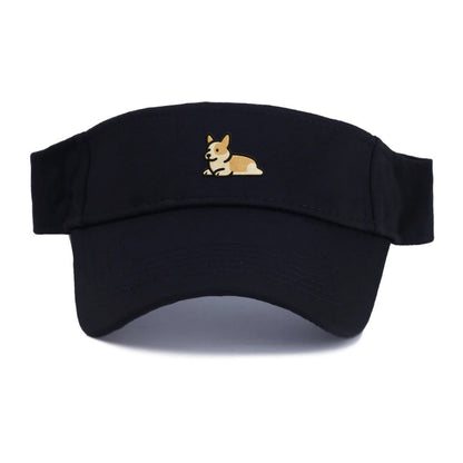 Corgi - Sploot lying position - Visor - Black