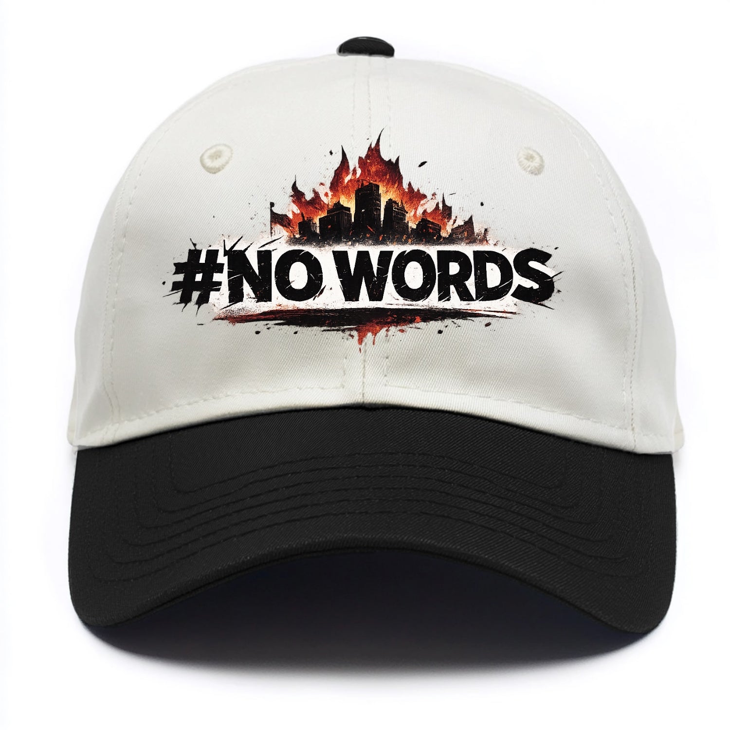 No Words - Two Tone Cap - Black