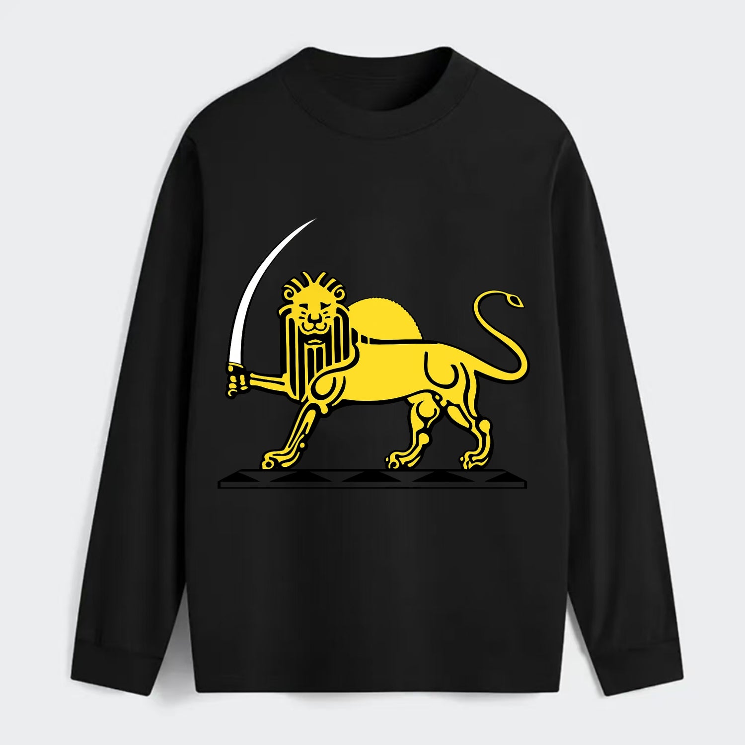 Lion Of The Rising Blade - Classic Long Sleeve Shirt - Black