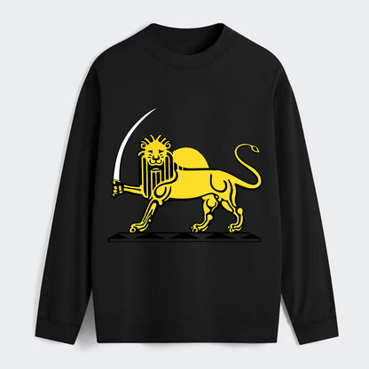 Lion Of The Rising Blade - Classic Long Sleeve Shirt - Black