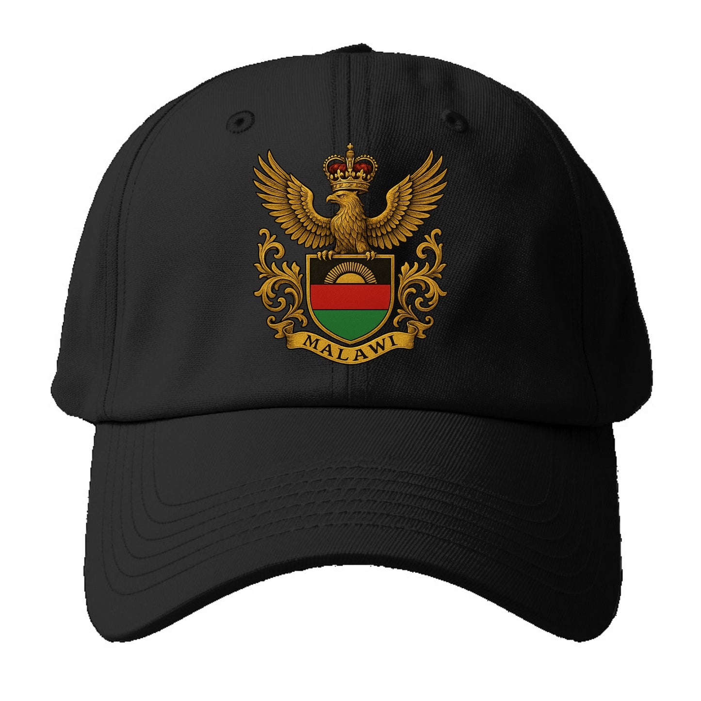 Malawi Royal Logo  - Baseball Cap - Black