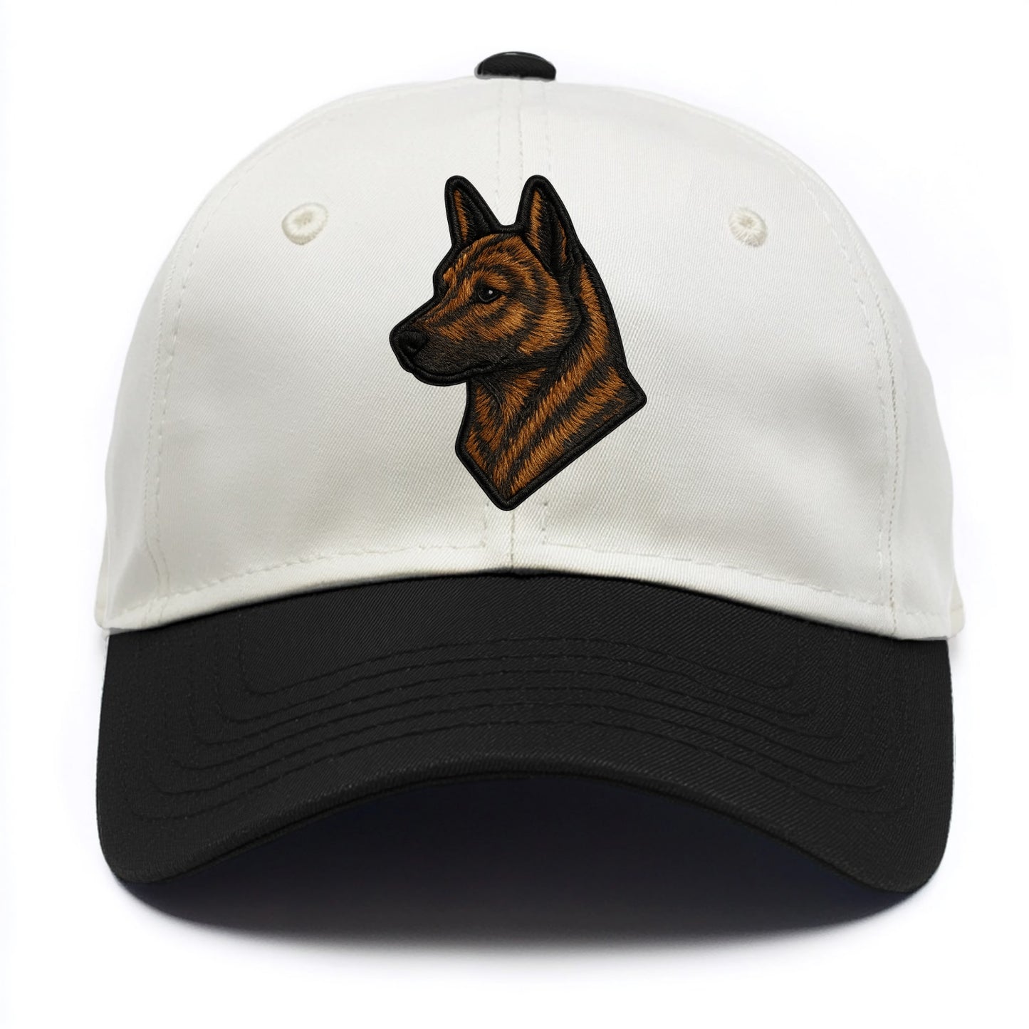 Kai Ken - Modern tiger dog logo with bol - Two Tone Cap - Black
