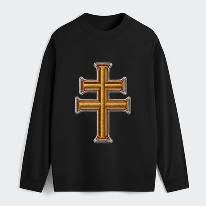 Patriarchal Cross - Classic Long Sleeve Shirt - Black