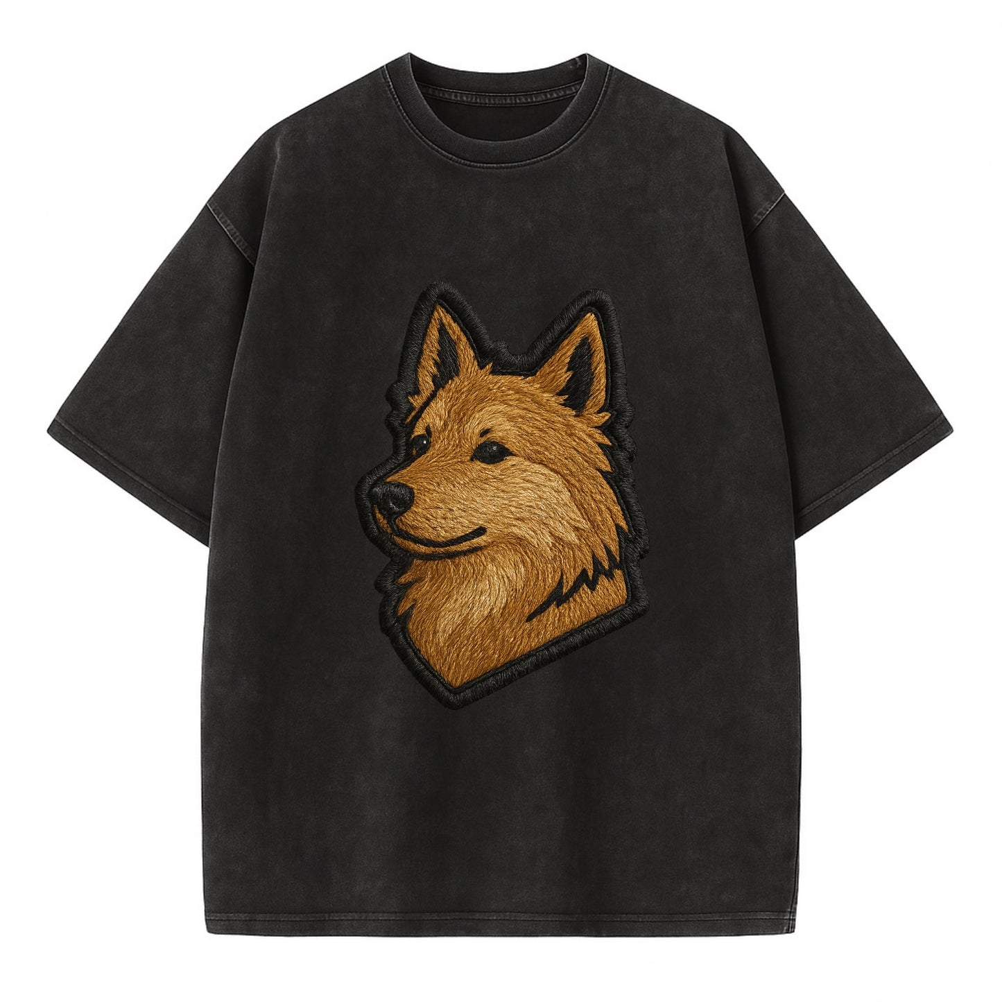 Icelandic Sheepdog - Trendy Iceland spit - Vintage T-shirt - Black