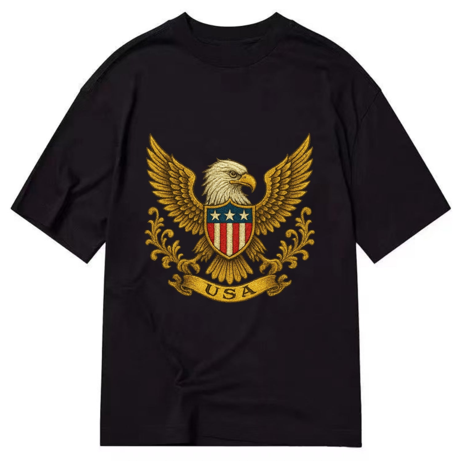 Usa Heritage Eagle Baseball Cap 2 - Classic T-shirt - Black