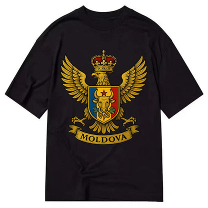 Moldova Heritage Badge  - Classic T-shirt - Black