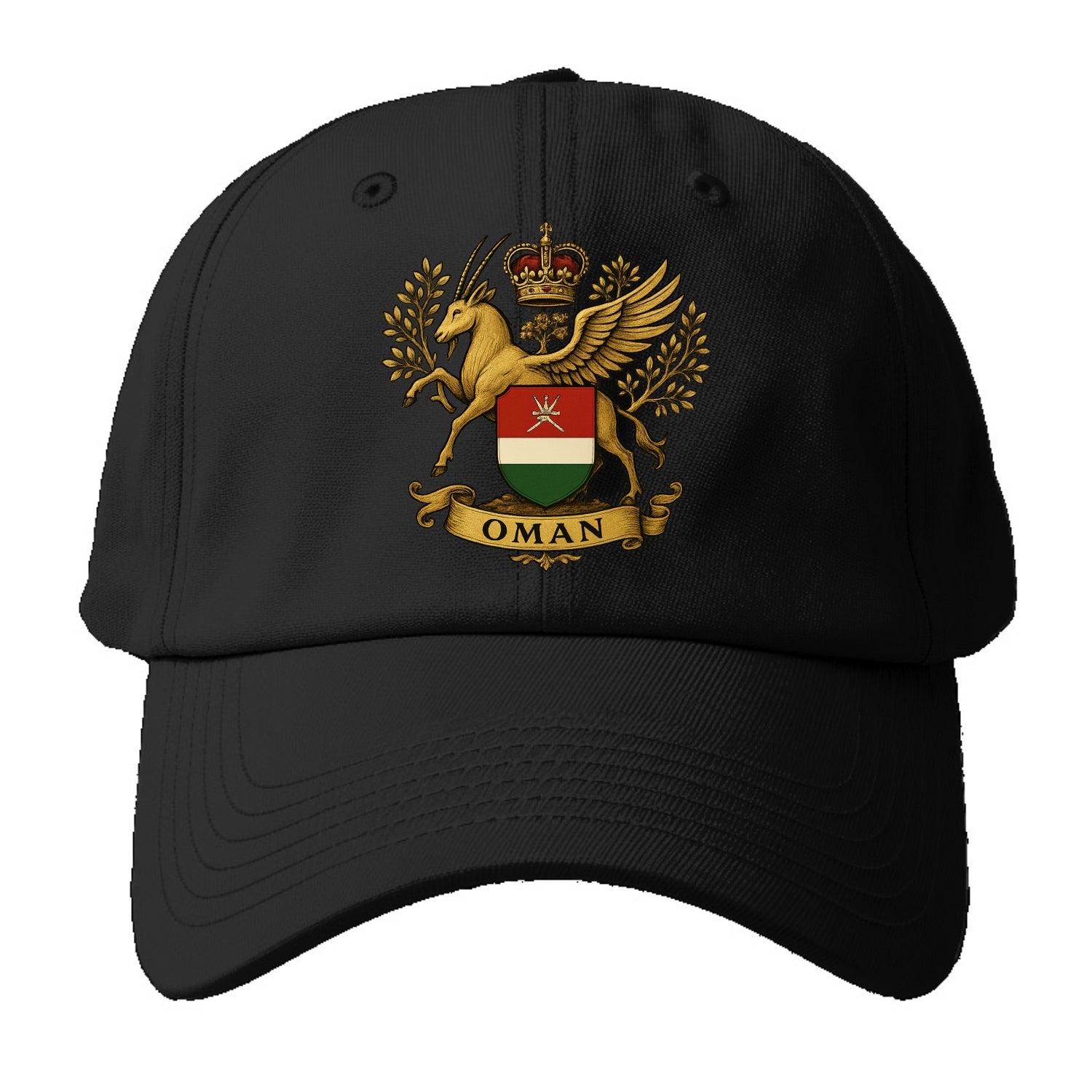Oman Heritage Badge  - Baseball Cap - Black