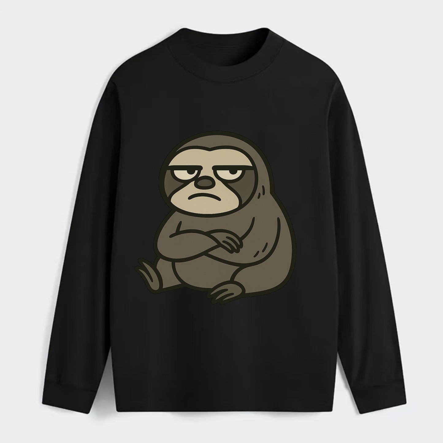 The Sloth Judging Silently - Classic Long Sleeve Shirt - Black