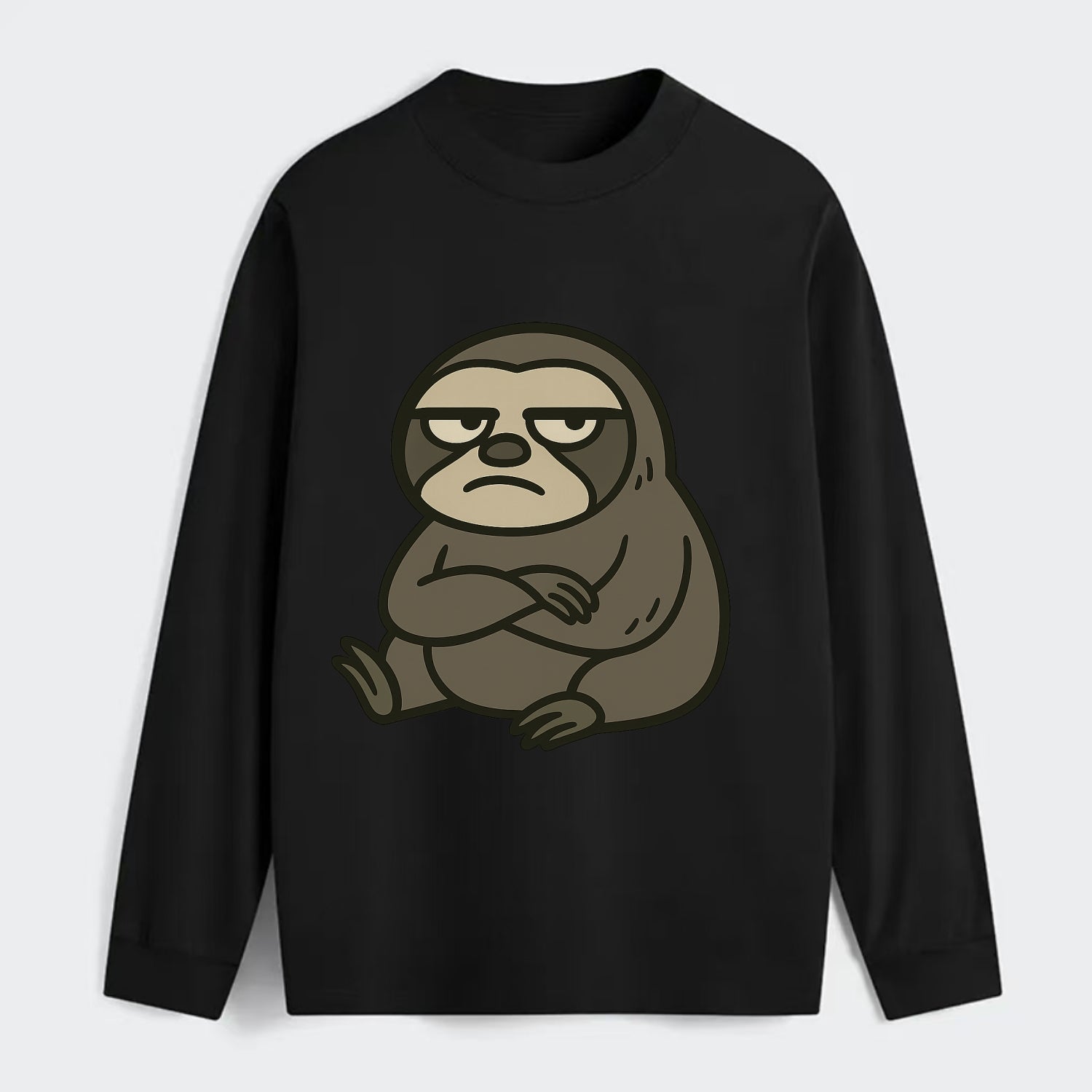 The Sloth Judging Silently - Classic Long Sleeve Shirt - Black