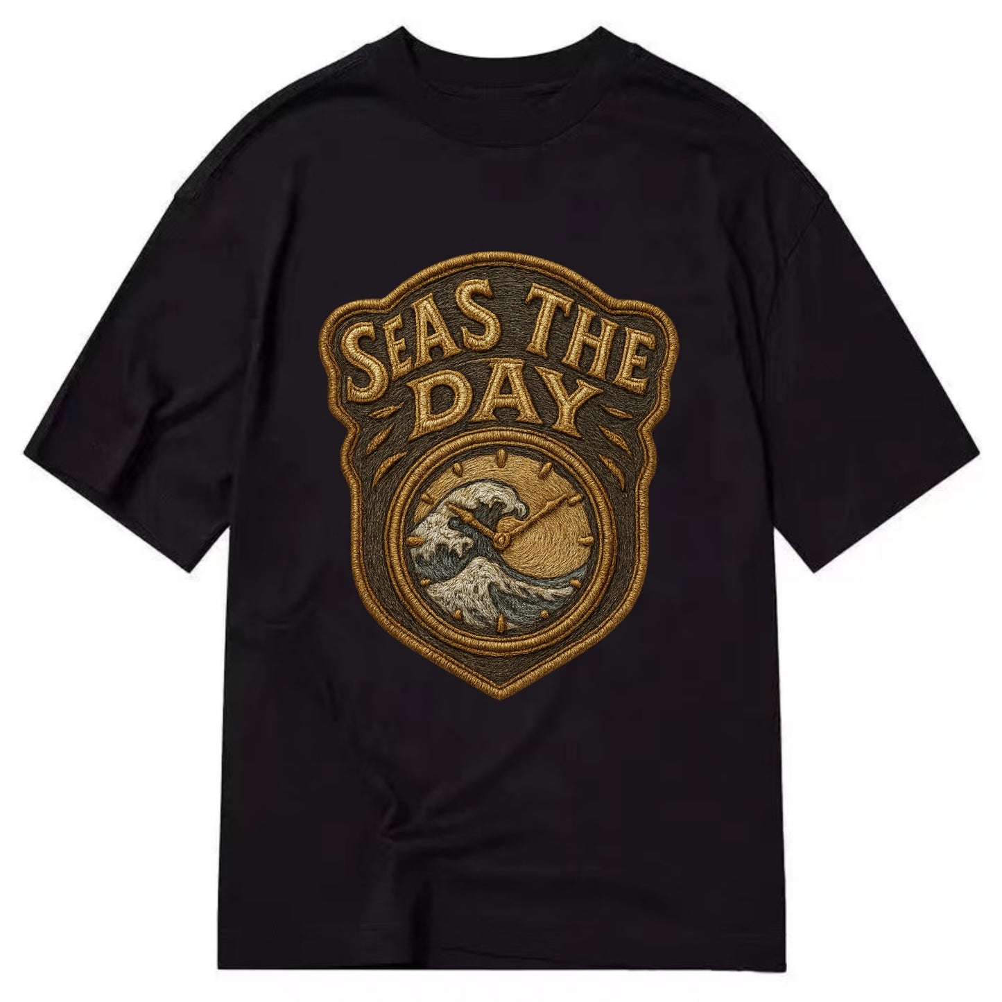 Seas The Day  - Classic T-shirt - Black