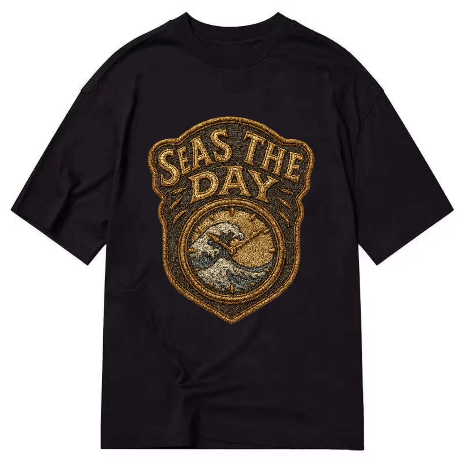 Seas The Day  - Classic T-shirt - Black