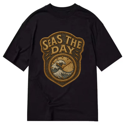 Seas The Day  - Classic T-shirt - Black