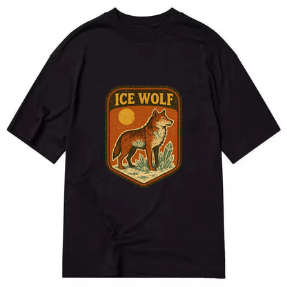 Ice Wolf Crystal  - Classic T-shirt - Black