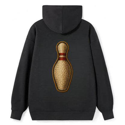 Bowling Pin  - Classic Pullover Hoodie - Black