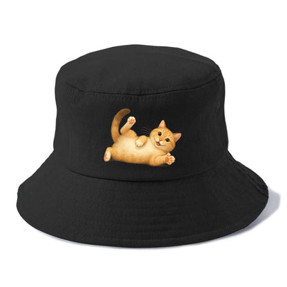 Therapy Cat  - Bucket Hat - Black