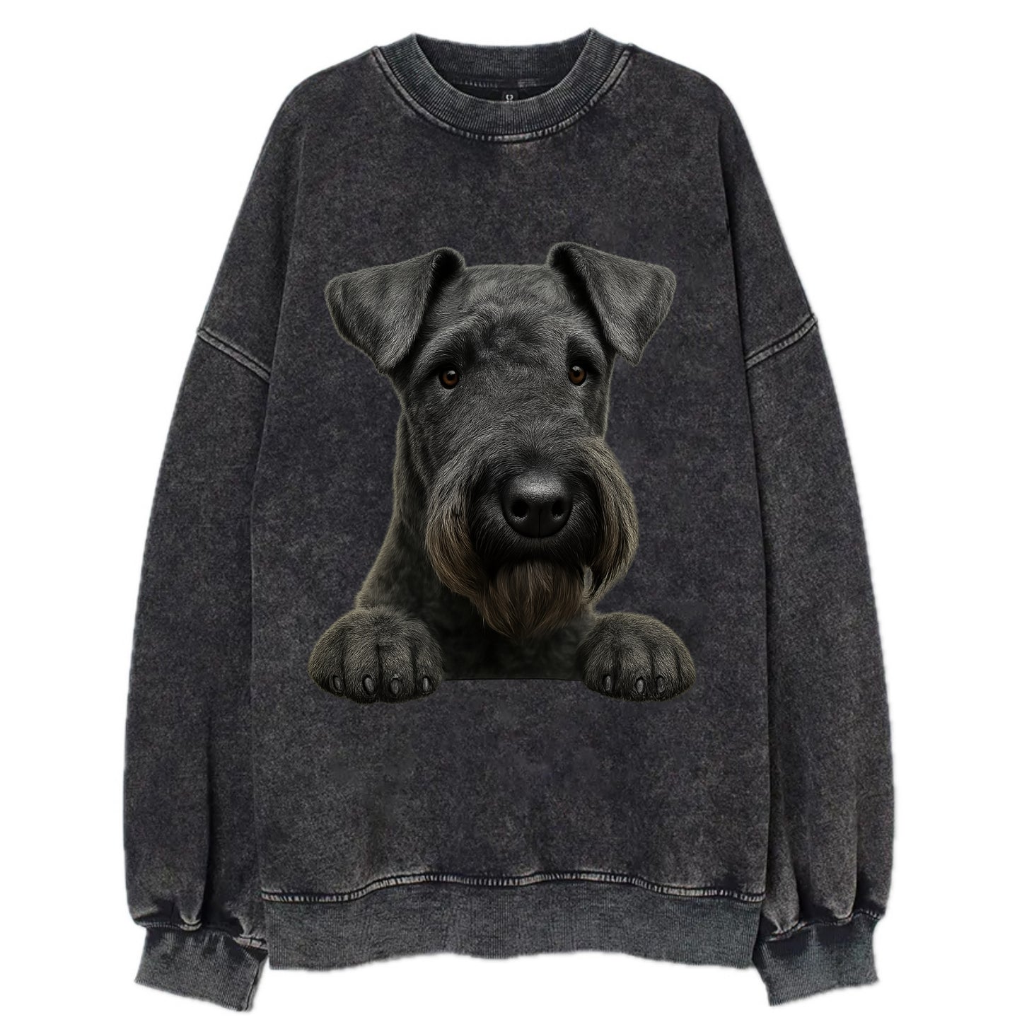 Kerry Blue Terrier  - Vintage Sweatshirt - Black